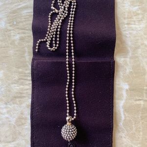 Lagos Caviar ball pendant 34 inch necklace
